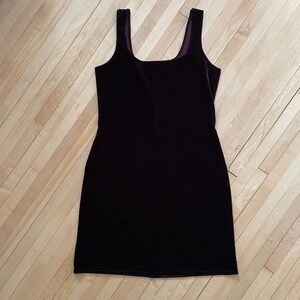 Vintage darkest purple Onyx Nite velvet dress